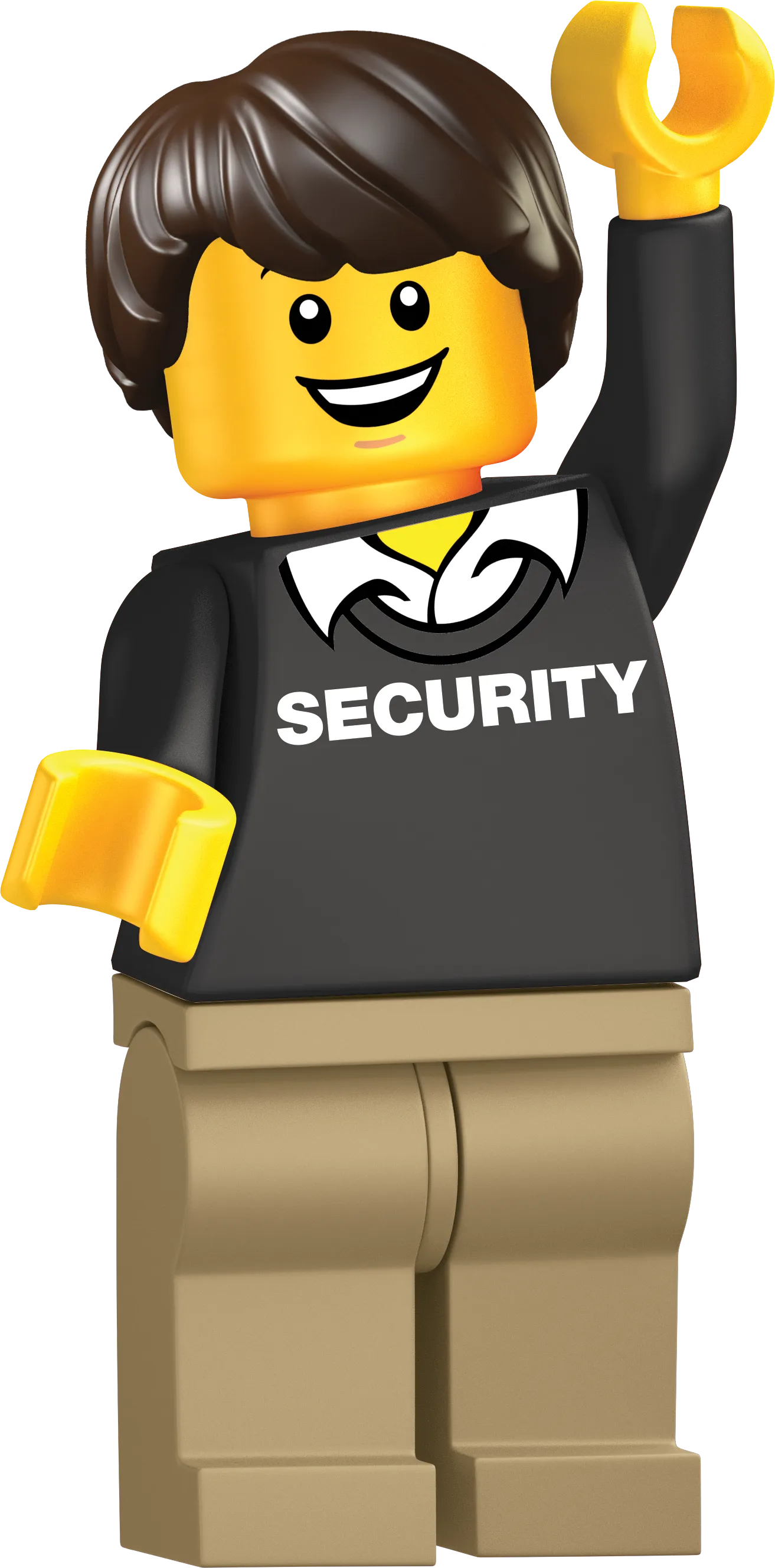 Security Minifigure Right Facing Merged LRG